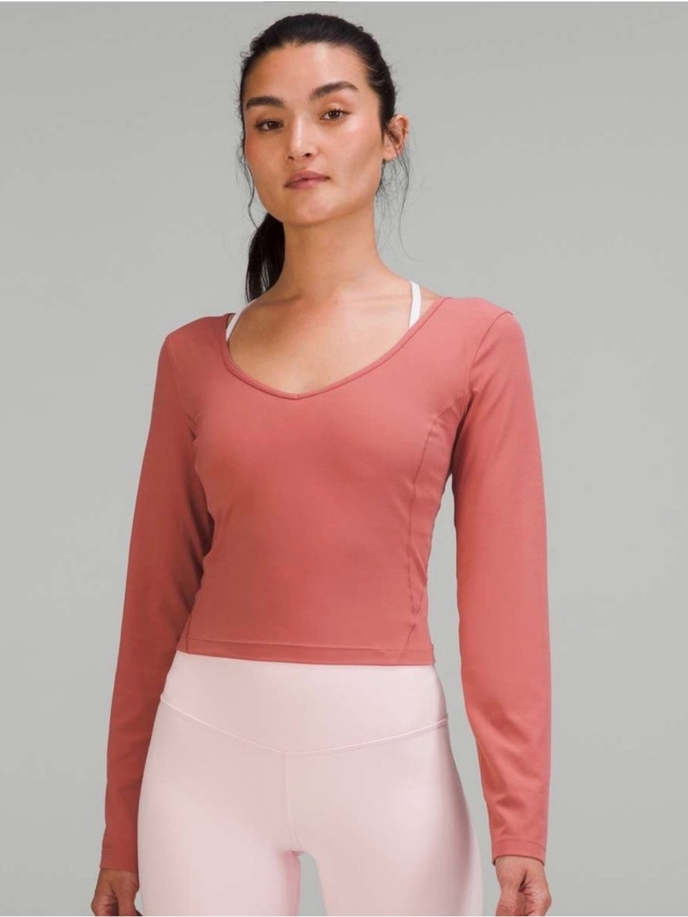 Lululemon Align Long Sleeve Short Brier Rose